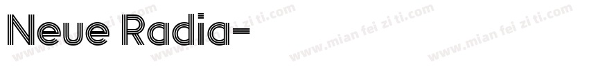 Neue Radia字体转换